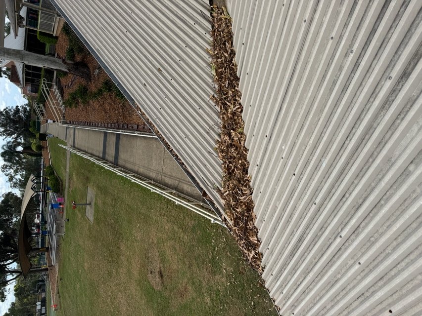 Debris accumulation preventing correct drainage